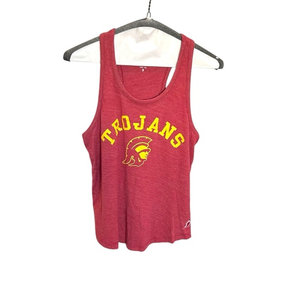University of Southern California USC Trojans Racerback Tank Red/Yellow Size S - Picture 1 of 6